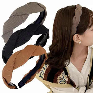 Набор плетеных повязок на голову для женщин. - Фото 1