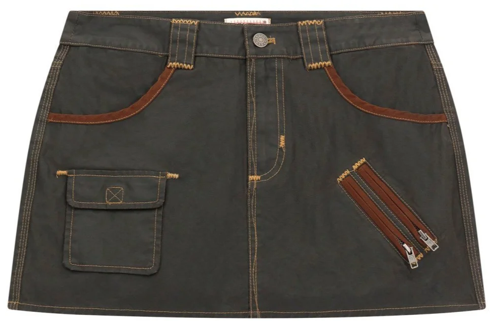 Женская юбка-карго GUESS JEANS / Темно-серая / Размер 27, фото №1