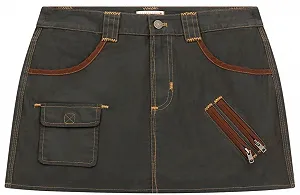 Женская юбка-карго GUESS JEANS / Темно-серая / Размер 27 - Фото 1