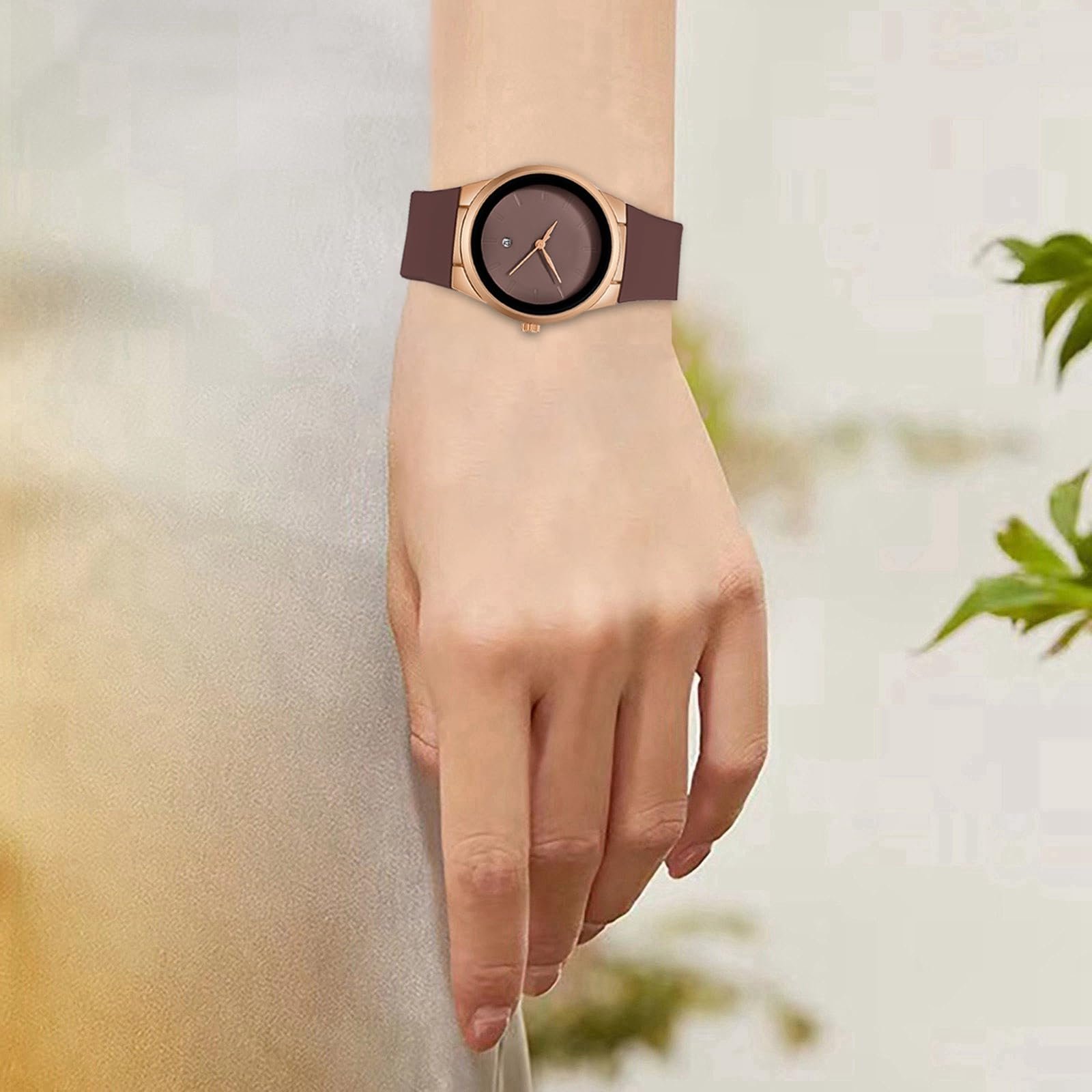 Кварцовий годинник Generisch Аналоговий з шкіряним ремінцем, фото №4 Кварцовий годинник Generisch Аналоговий з шкіряним ремінцем, фото №4