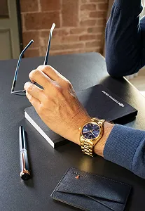 Мужские часы Festina Золотистый браслет из нержавеющей стали synthetic.ua - Фото 1