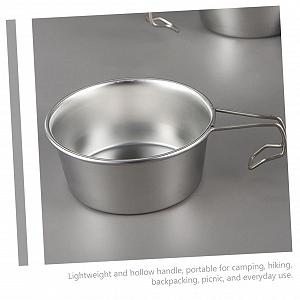 Миска Happyyami з нержавіючої сталі для снігу, чаші для рисового вина, годівниця, корейські традиційні винні чаші, десертна чаша з нержавіючої сталі, миска для пікніка з нержавіючої сталі 304, кухонне приладдя, нержавіюча сталь synthetic.ua - Фото 1