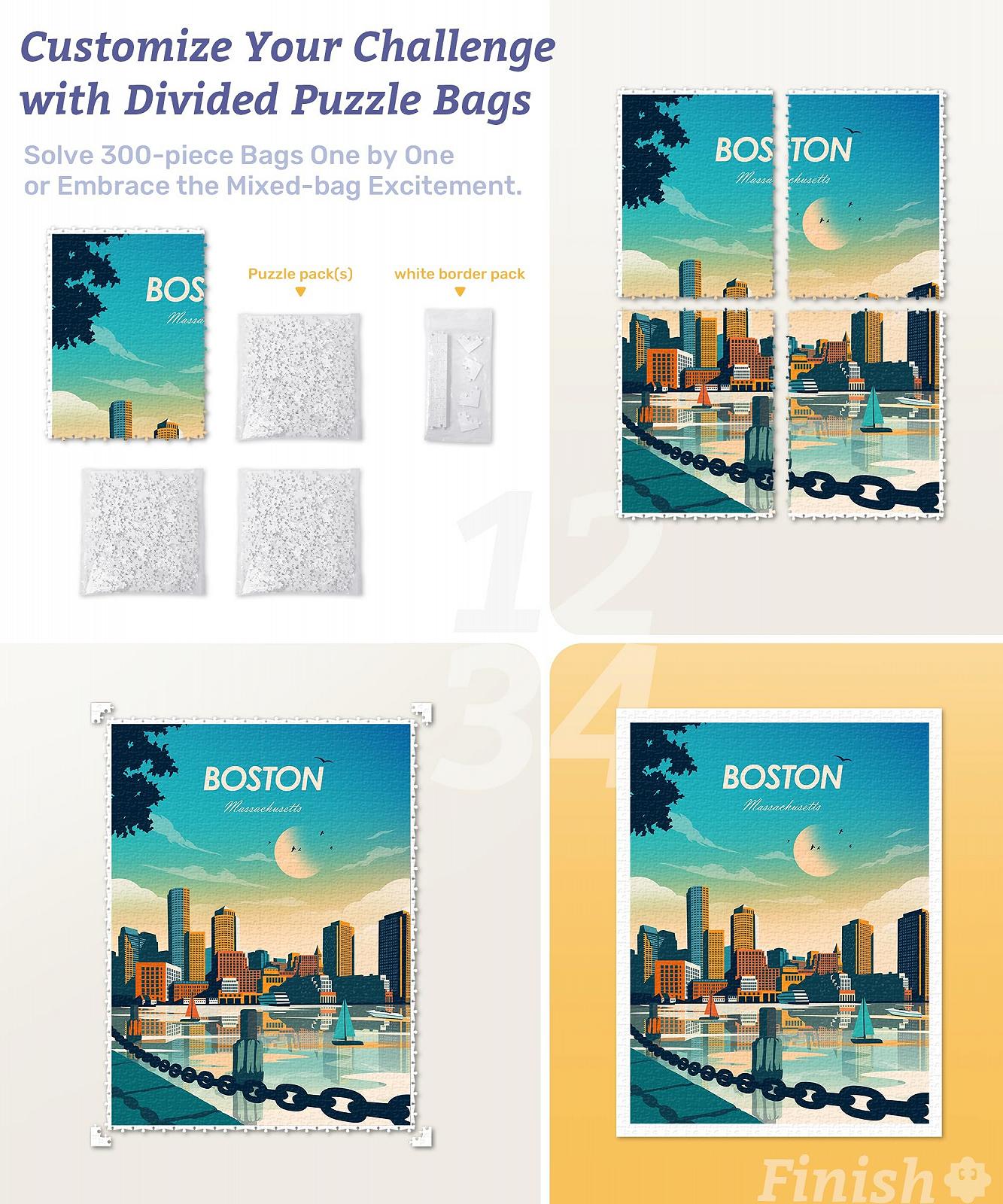 Пазл PieceRelax Image World Colourful Lake House [H3518] 1200 елементів 58.9 x 44.7 см, фото №7