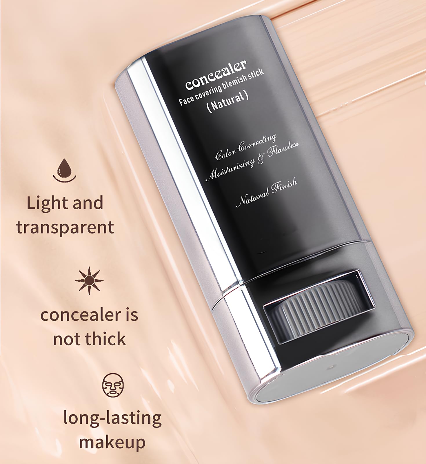 Тональный стик Make-up 01 натуральный цвет, фото №5