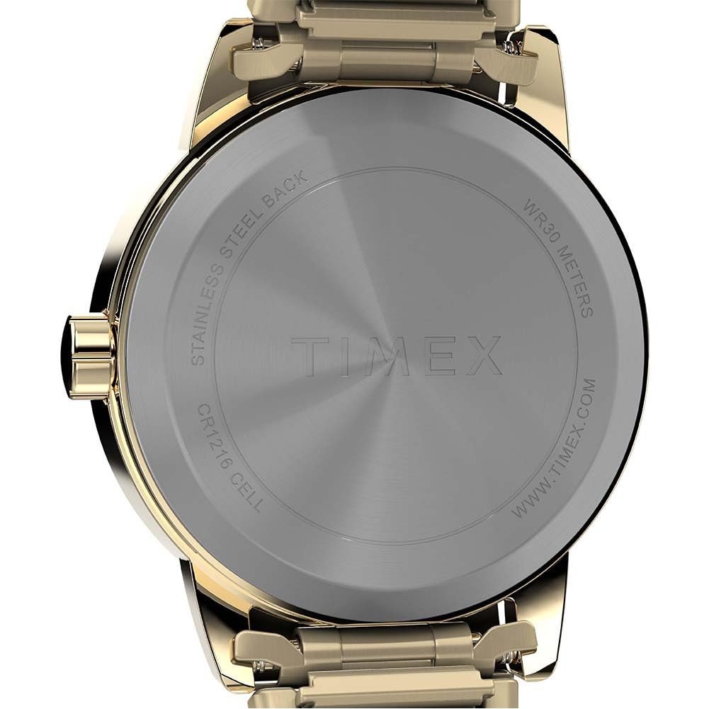 Женские часы Timex Easy Reader 25 мм - Золотистый корпус, белый циферблат, золотистый браслет из нержавеющей стали, фото №5