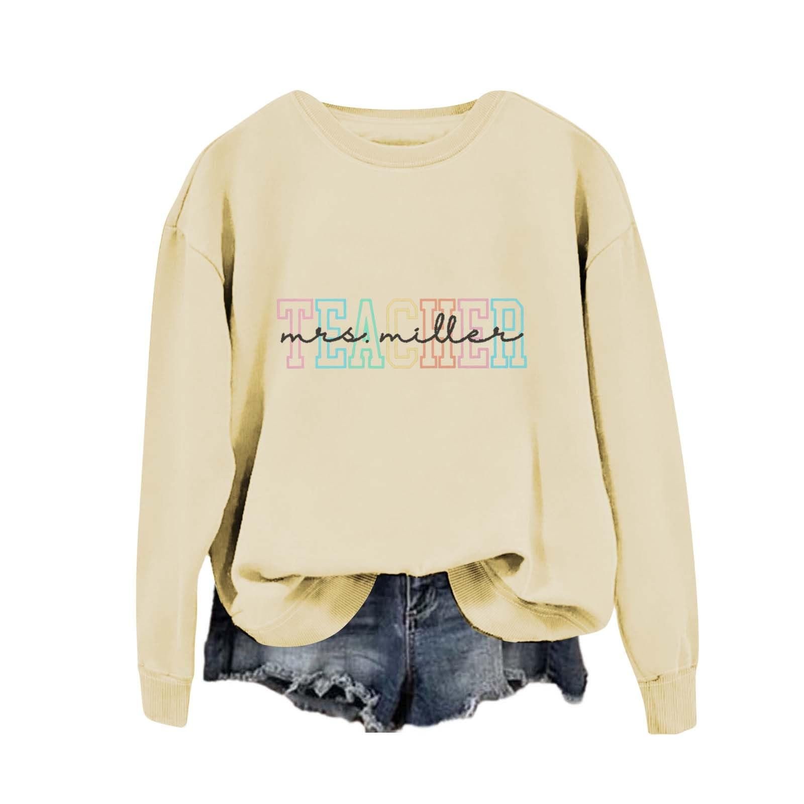 Женский Свитшот Без бренда Длинный рукав oversize для учителя На 100 дней школы, фото №3 Женский Свитшот Без бренда Длинный рукав oversize для учителя На 100 дней школы, фото №3