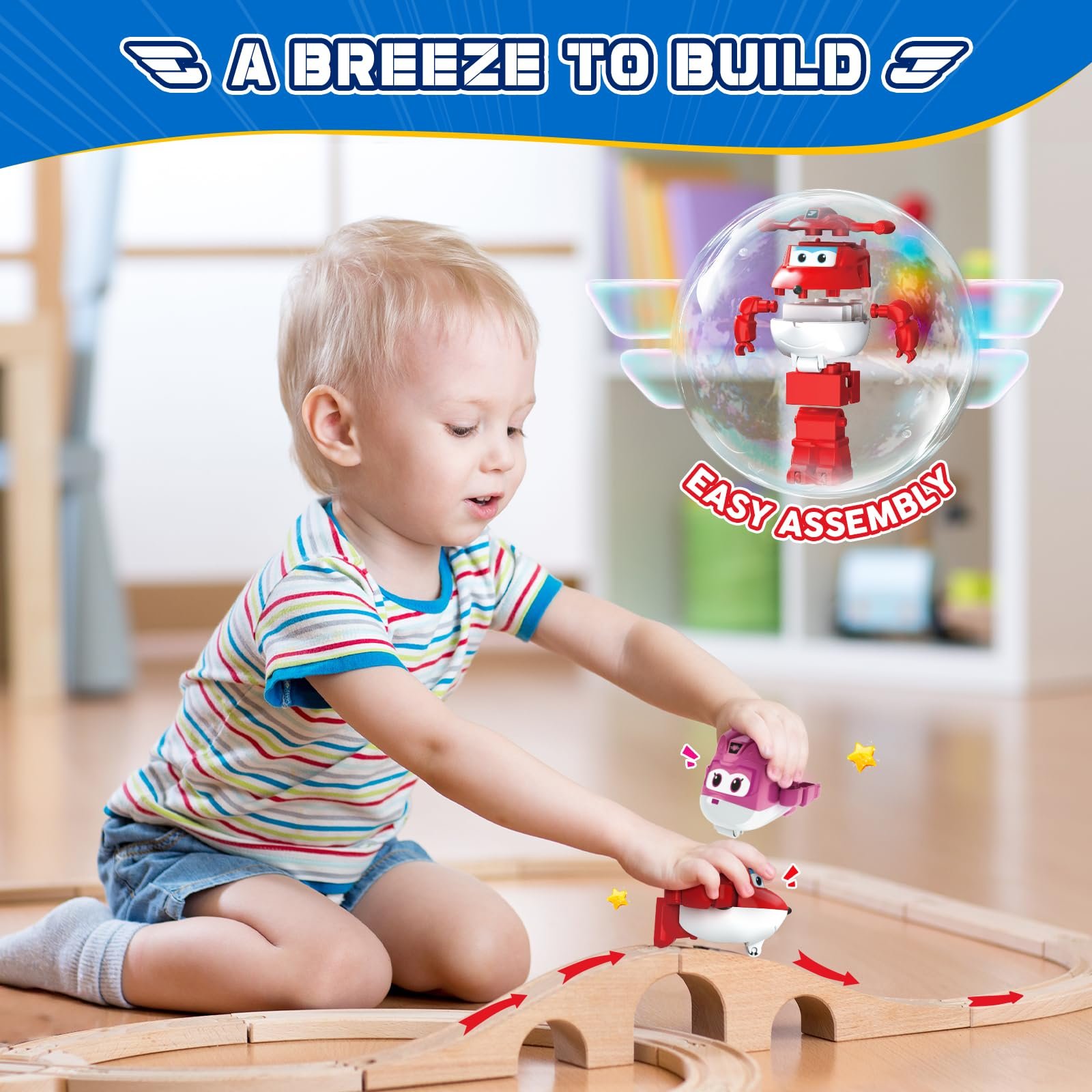 Трансформер Super Wings 2 в 1, Джетт и Dizzy, фото №5