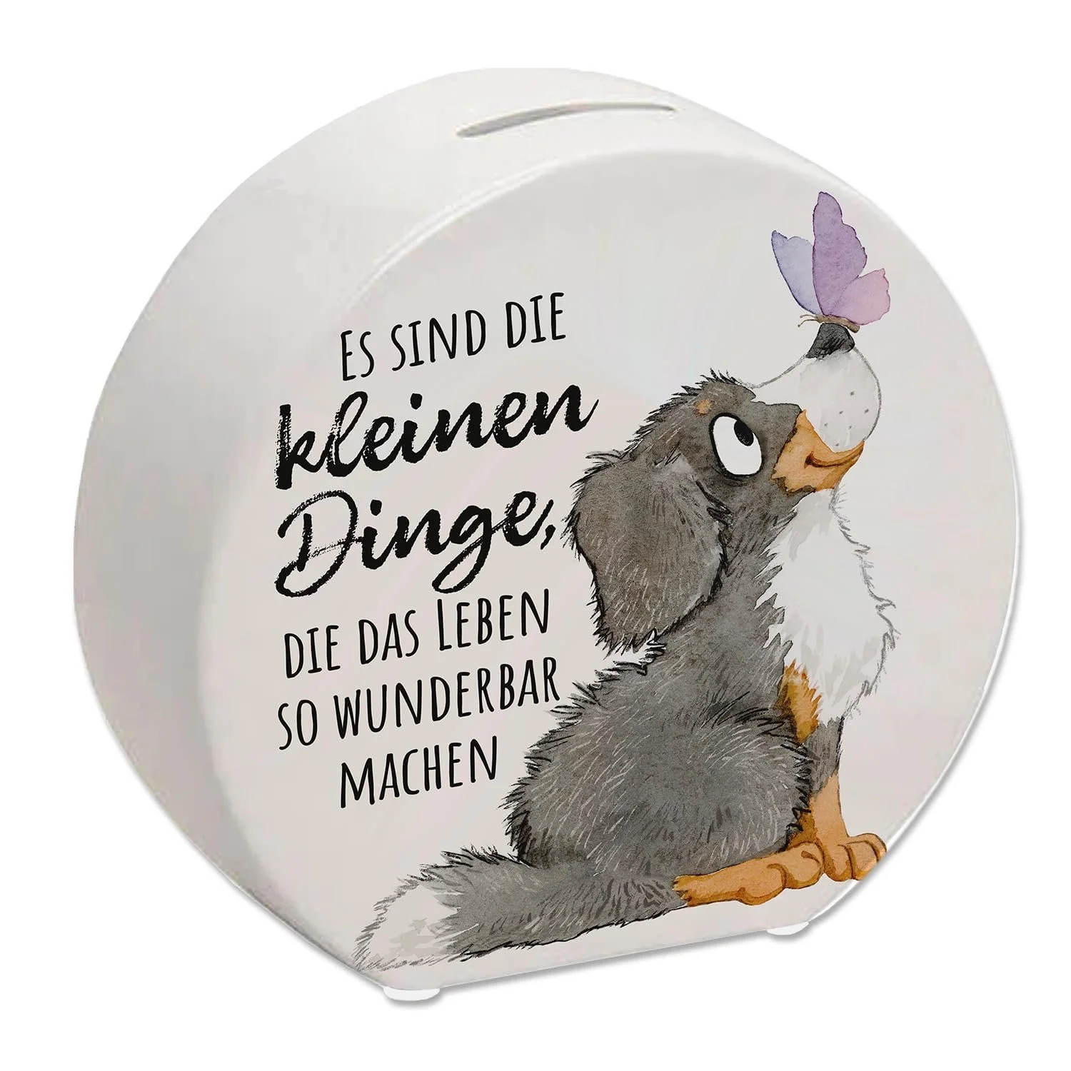 Скарбничка керамічна Бернський зенненхунд акварельний малюнок, фото №1