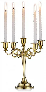 Подсвечник Nuptio Candelabra / 5-рожковый / металлический / золотой - Фото 1