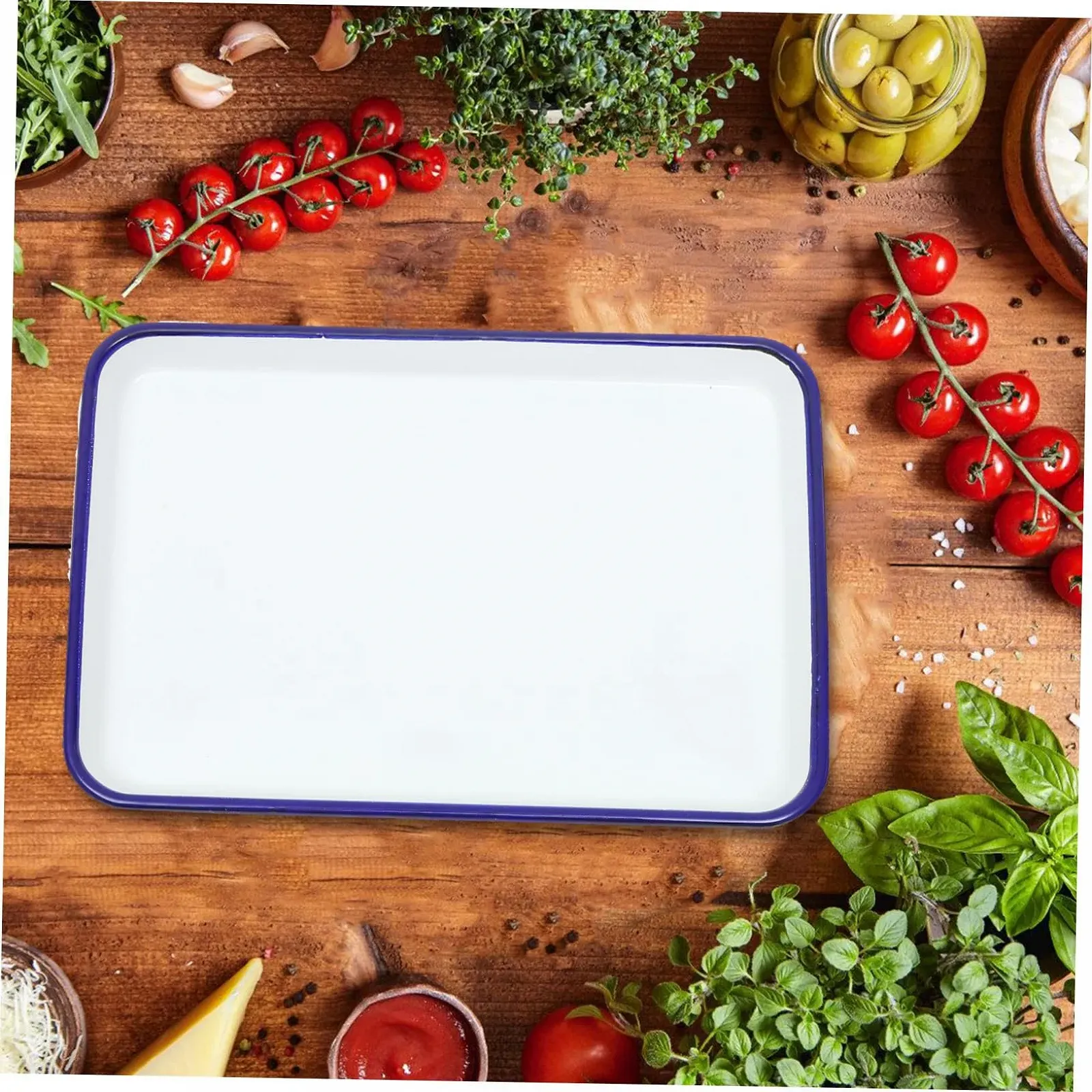 Форма для запекания IMIKEYA прямоугольная эмалированная термостойкая устойчивая к царапинам, фото №3