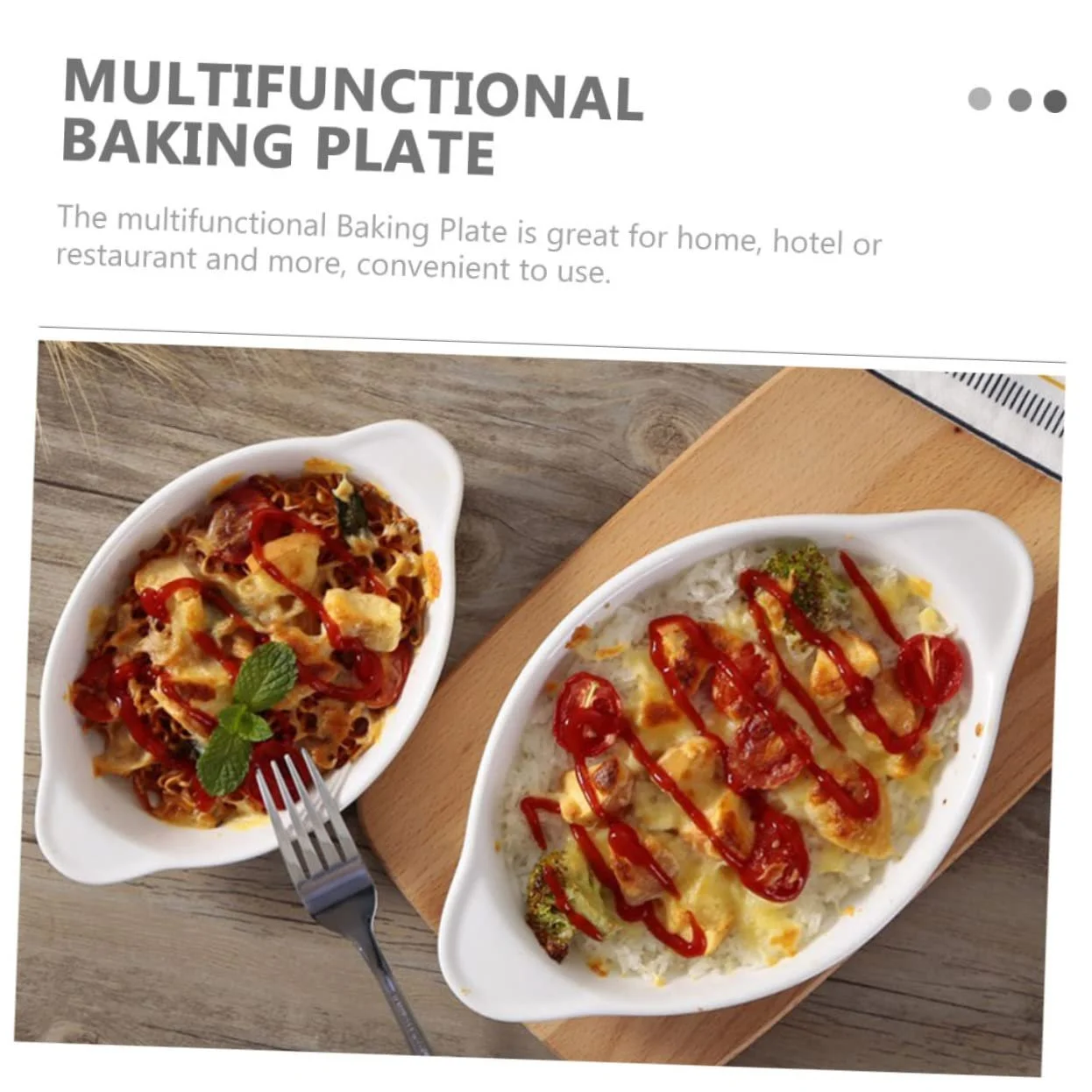 Керамічне деко VALICLUD з подвійною ручкою термостійке штабелювальне для мікрохвильової печі та посудомийної машини, фото №7 Керамічне деко VALICLUD з подвійною ручкою термостійке штабелювальне для мікрохвильової печі та посудомийної машини, фото №7