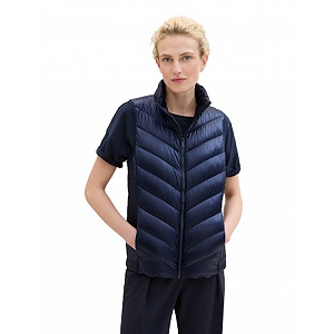 Безрукавка LIGHT WEIGHT VEST 1041486-10668 Tom Tailor Темно-синій XS - Фото 1