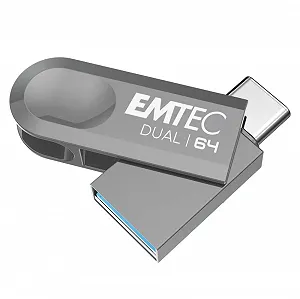 USB-накопичувач Emtec D280 64GB USB 3.2 Type-C Dual - Фото 1
