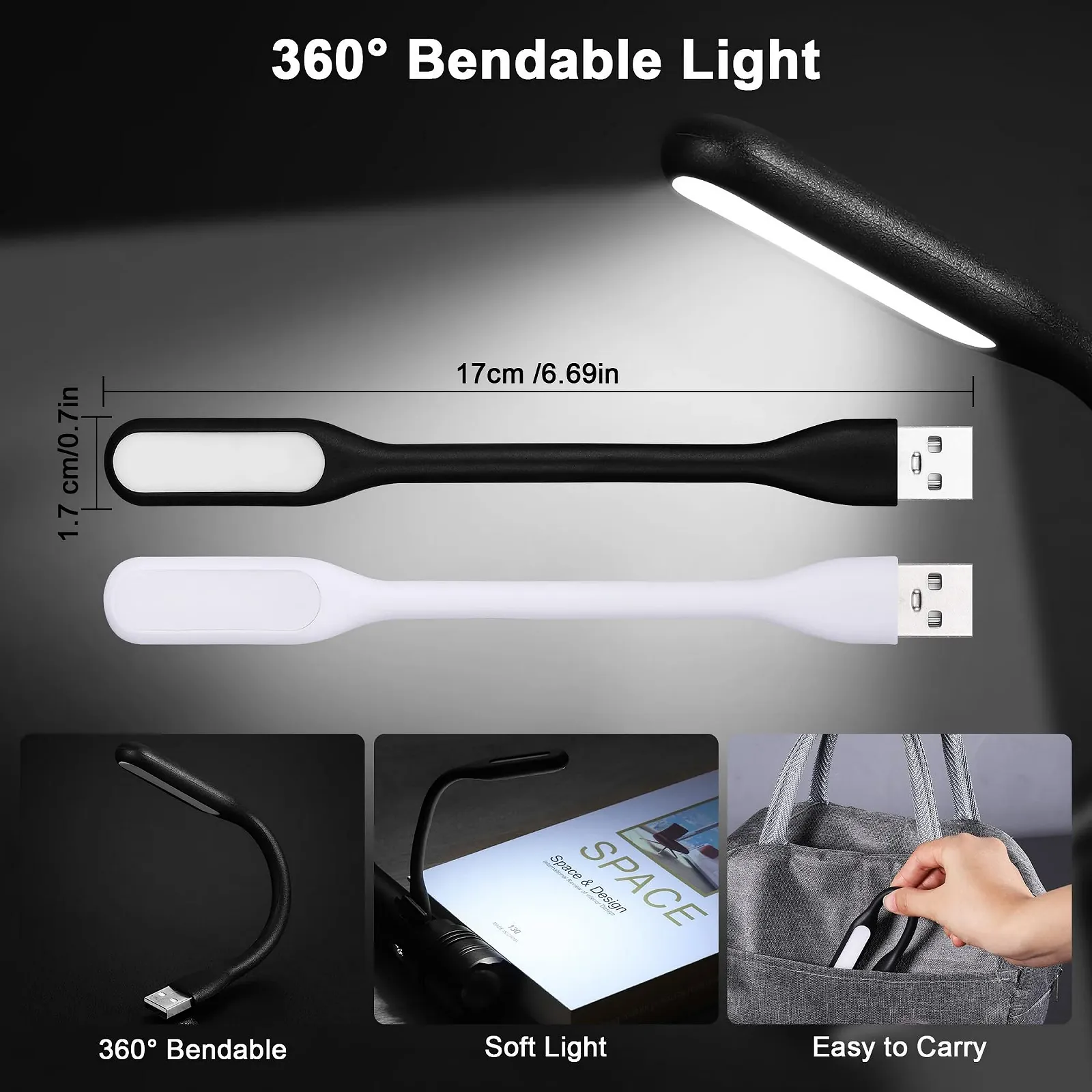 Світлодіодний ліхтар USB C акумуляторний, 500 000 люмен, надзвичайно яскравий, міцний тактичний з 5 режимами освітлення, водонепроникний IPX7 для кемпінгу, активного відпочинку, надзвичайних ситуацій, фото №8