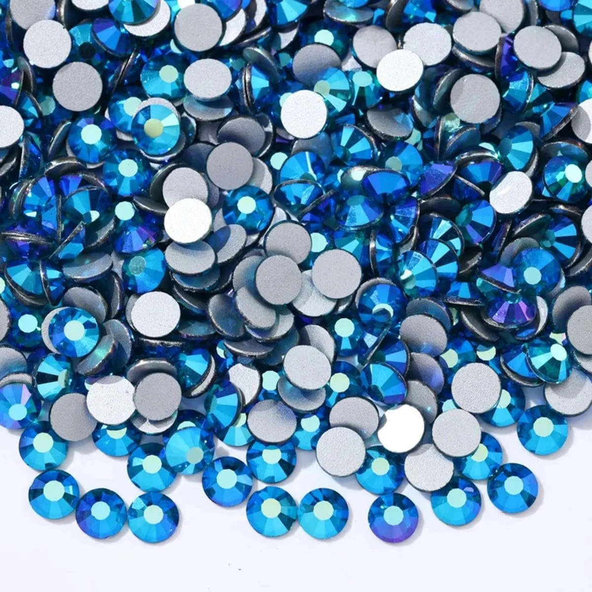 Стрази Тип Alle Серія blauen Модель Serien Характеристики з блискітками, плоска задня частина, Колір Синій Розмір S, 6, 1140 штук, фото №1