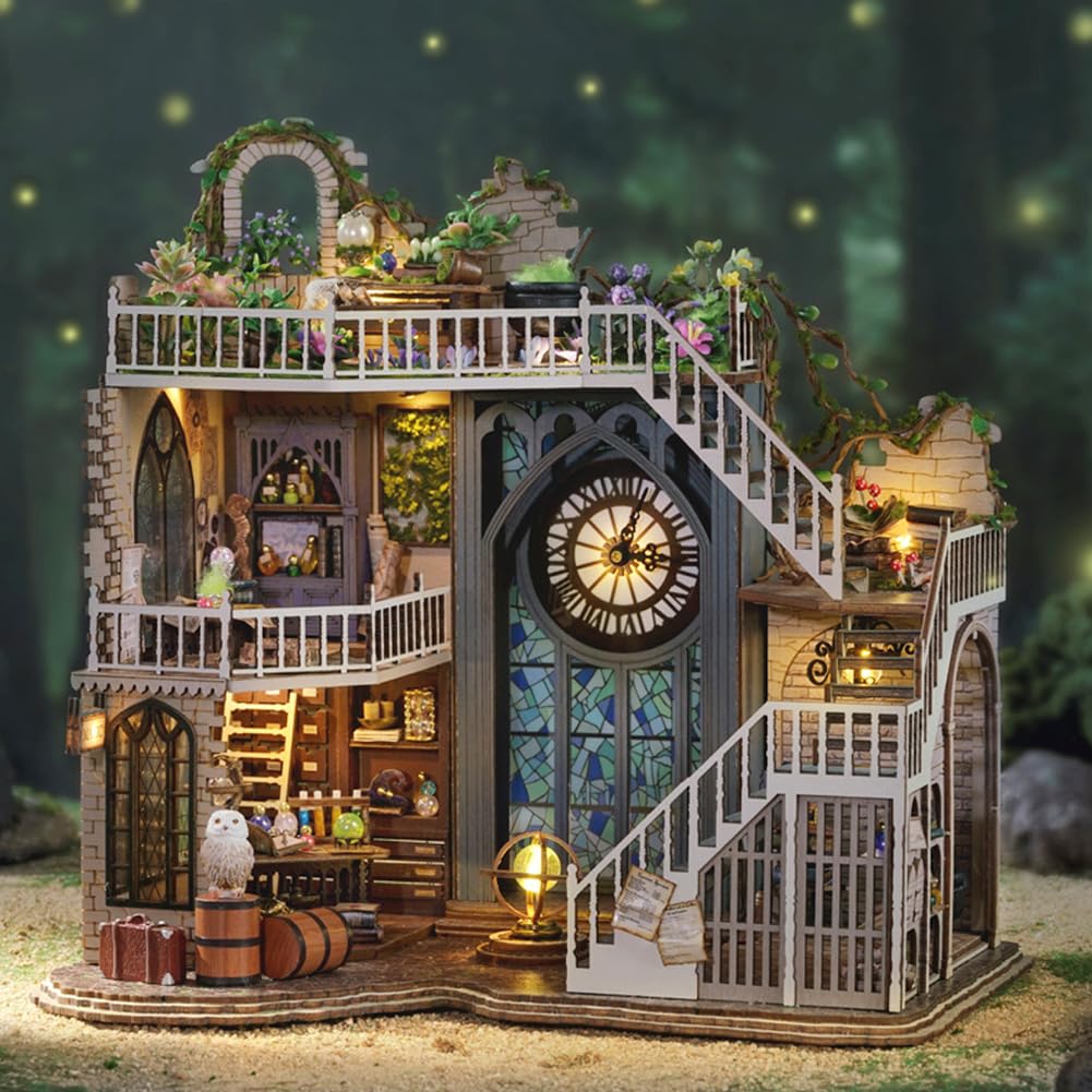 Конструктор Magic Shop для кукольного домика со светодиодными лампами для детей подростков, фото №5