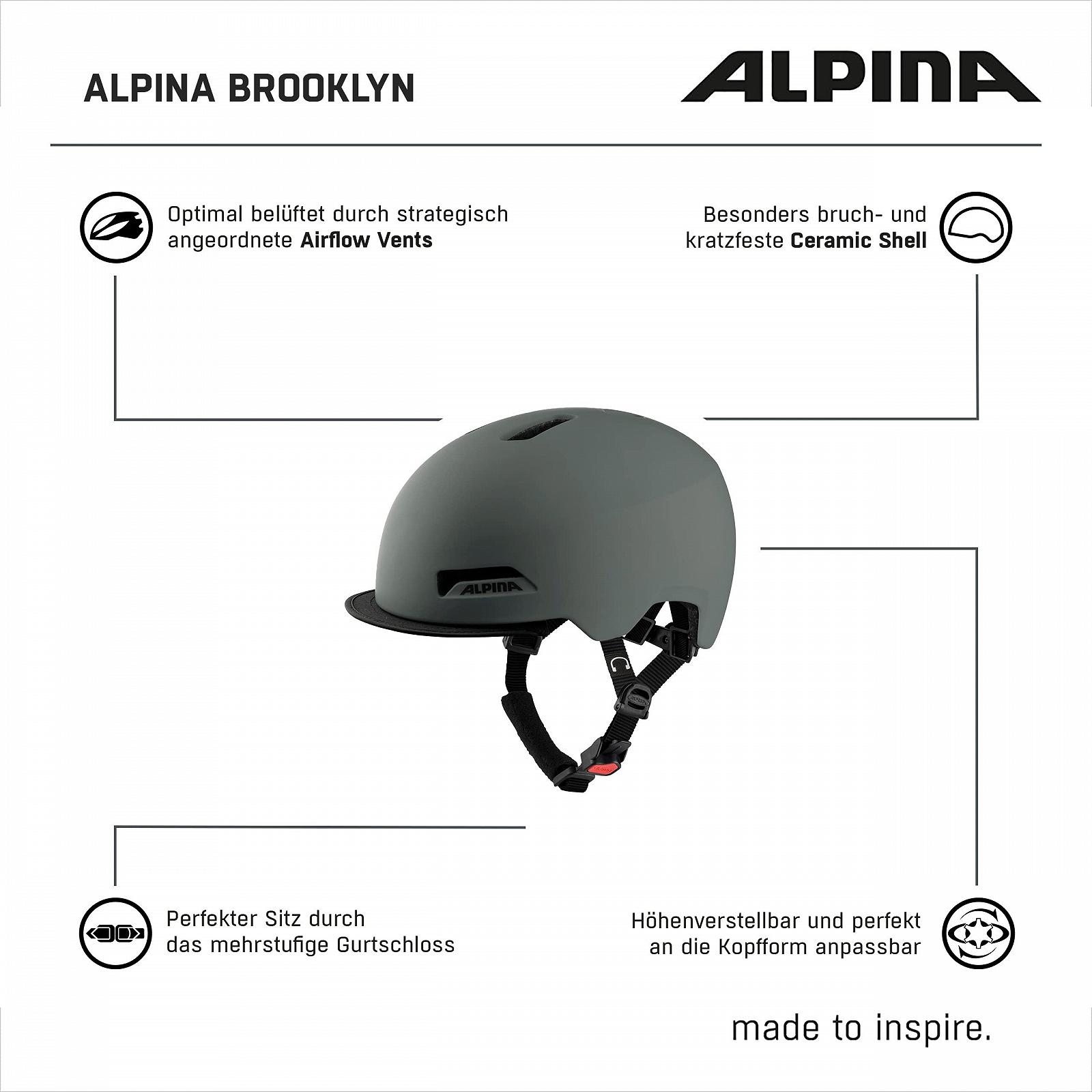 Шолом велосипедний Alpina Brooklyn Unisex, фото №7