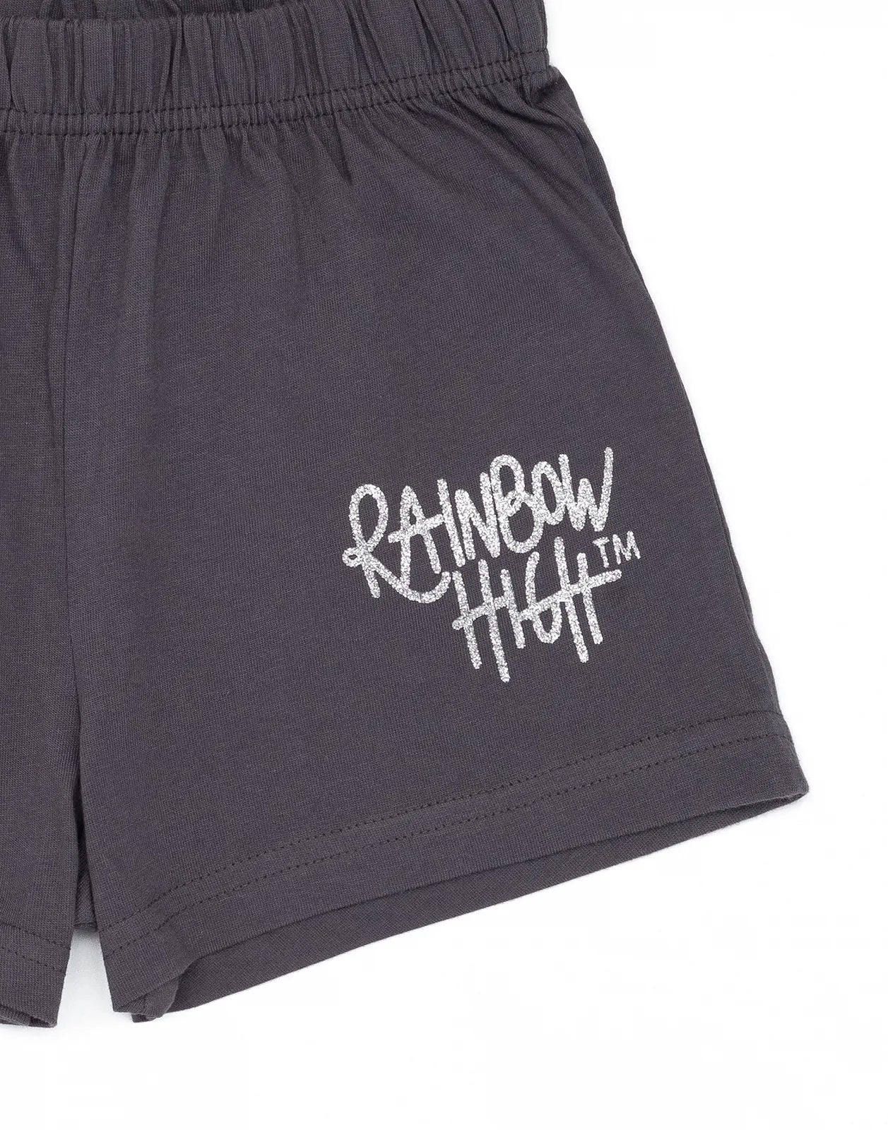 Комплект піжами для дівчаток Rainbow High Футболка та шорти Multi Fashionista Design, фото №6 Комплект піжами для дівчаток Rainbow High Футболка та шорти Multi Fashionista Design, фото №6