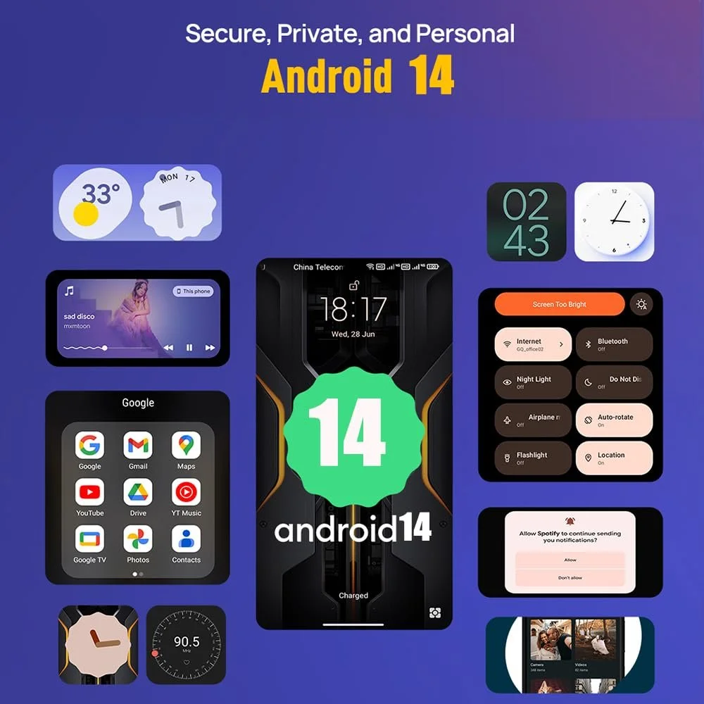 Смартфон Ulefone Armor X12 Pro MTK G36 8GB 64GB 5.45 дюймов HD+ 4860 mAh IP68 Orange, фото №4