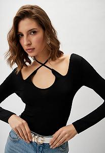 Жіноча футболка з довгим рукавом Guess by Marciano Чорний - M synthetic.ua - Фото 1