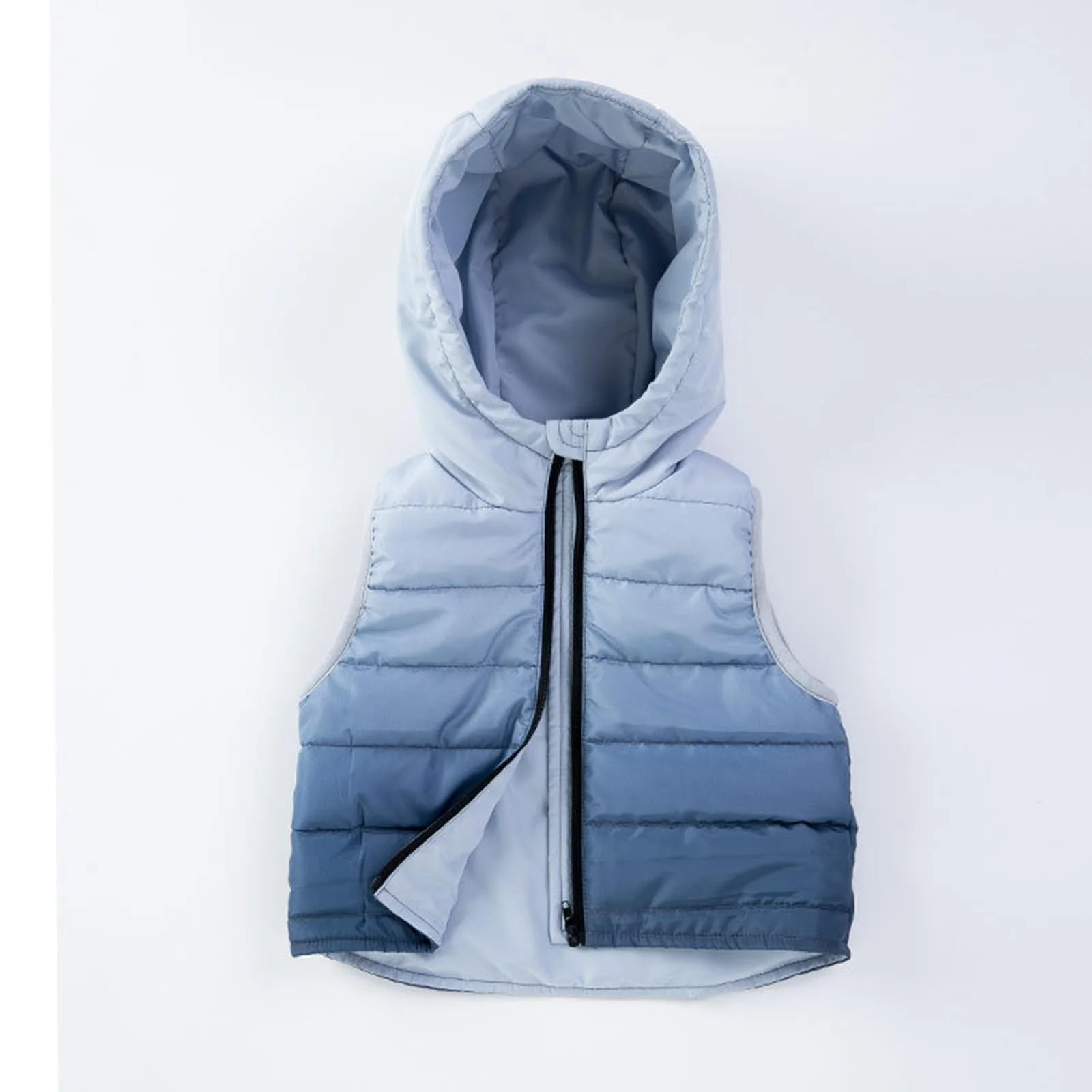 Зимова куртка для дівчат, на блискавці, без рукавів, фото №3 Зимова куртка для дівчат, на блискавці, без рукавів, фото №3