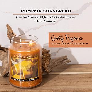 Свеча A Cheerful Giver Cheerful Candle Стеклянная Банка Ароматизированная Тыквенная Кукурузная Коржик 24 oz synthetic.ua - Фото 1