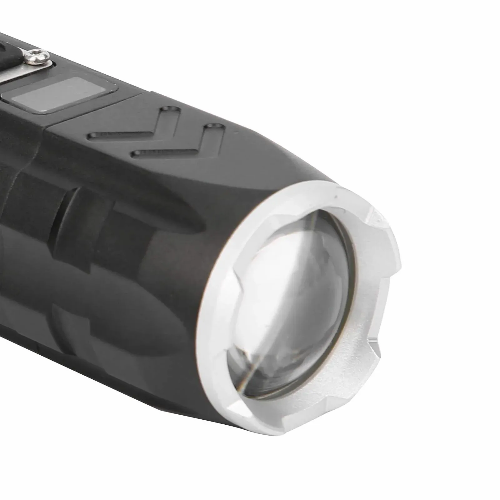 Фонарик Pilipane Ultra Bright Zoomable Focusing LED USB Перезаряжаемый Интеллектуальный Дисплей Питания для Кемпинга Пешего Туризма Алюминиевый Сплав 16 см 205 г, фото №7