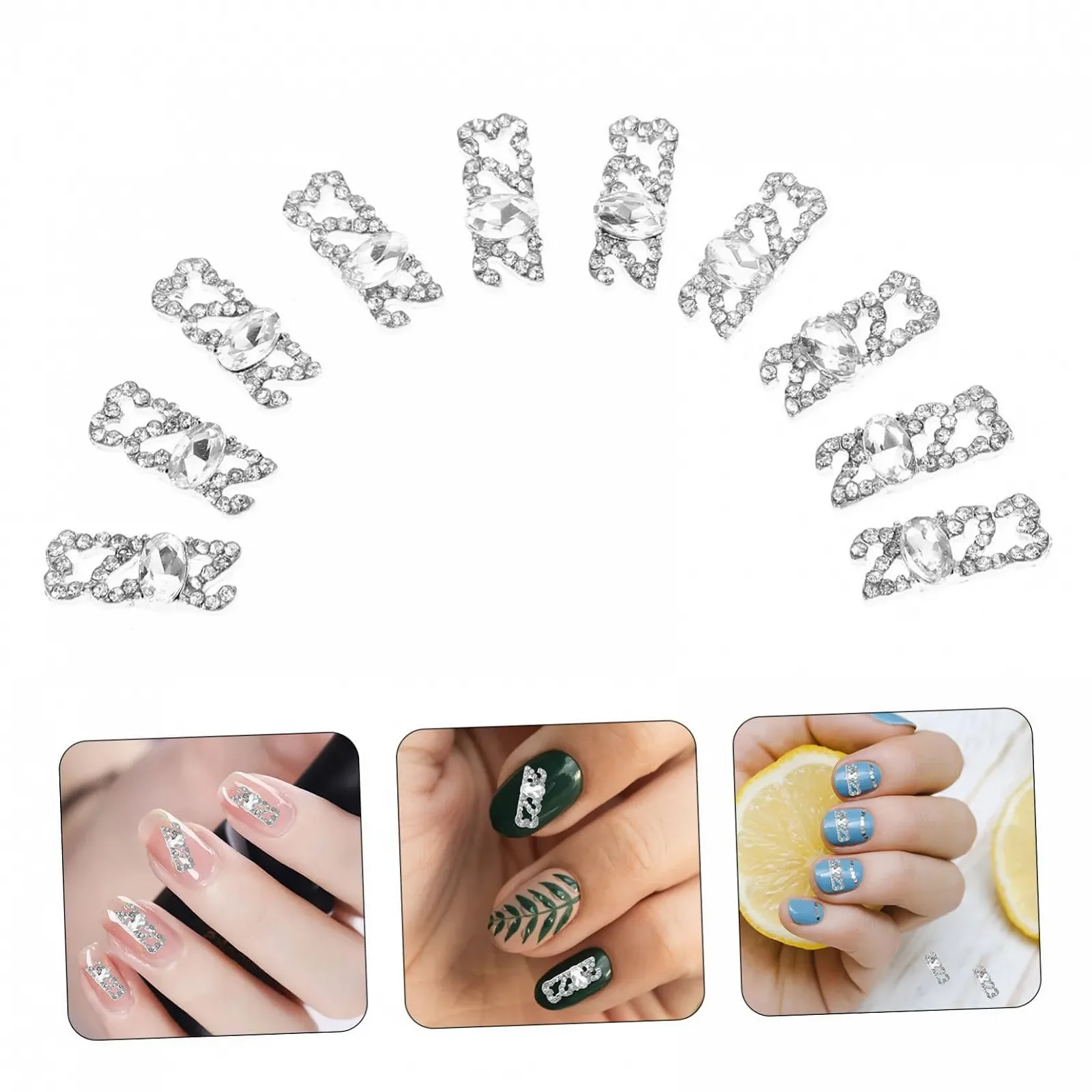 Украшения для ногтей FRCOLOR 20 шт. Декорации для дизайна ногтей для девушек и женщин на дни рождения, Рождество и Новый год, фото №6