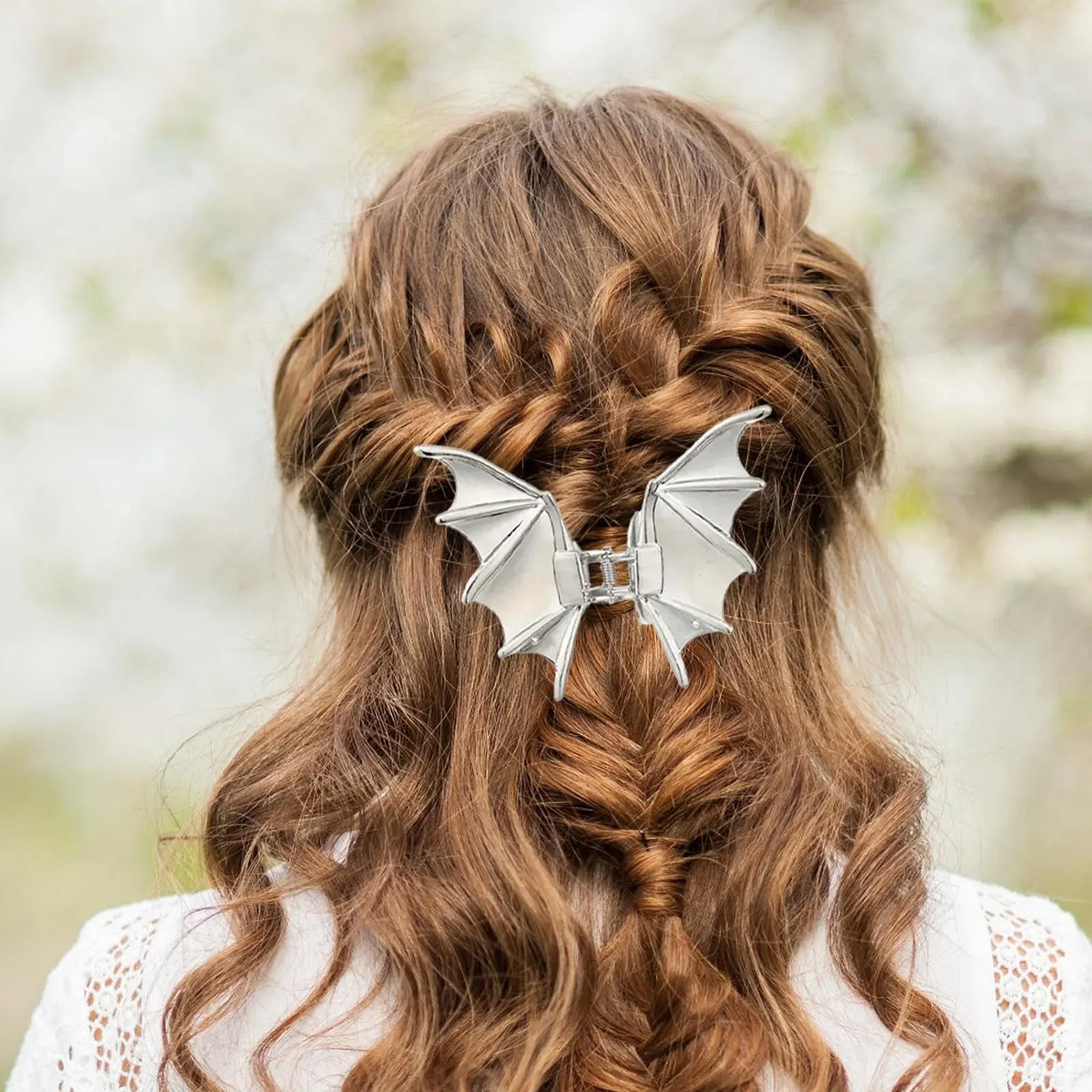 Заколка для волос Fledermausflügel, металлические крылья летучей мыши, заколки для волос, заколка для волос с крыльями летучей мыши, для взрослых, для всех возрастов, косметолога, фото №3