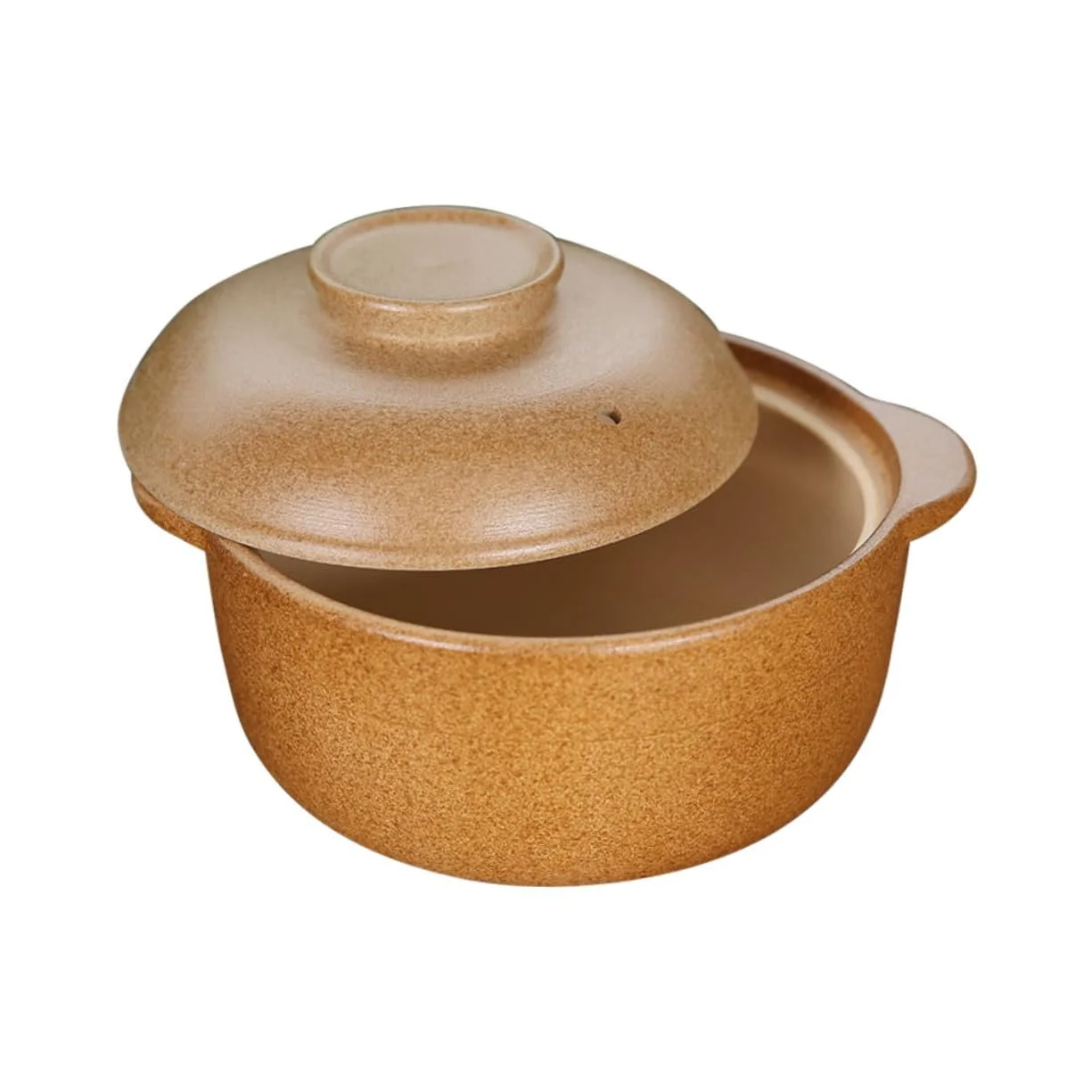 Кастрюля керамическая NOLITOY 1,6 л с плоским дном и термозащитными ручками, фото №1