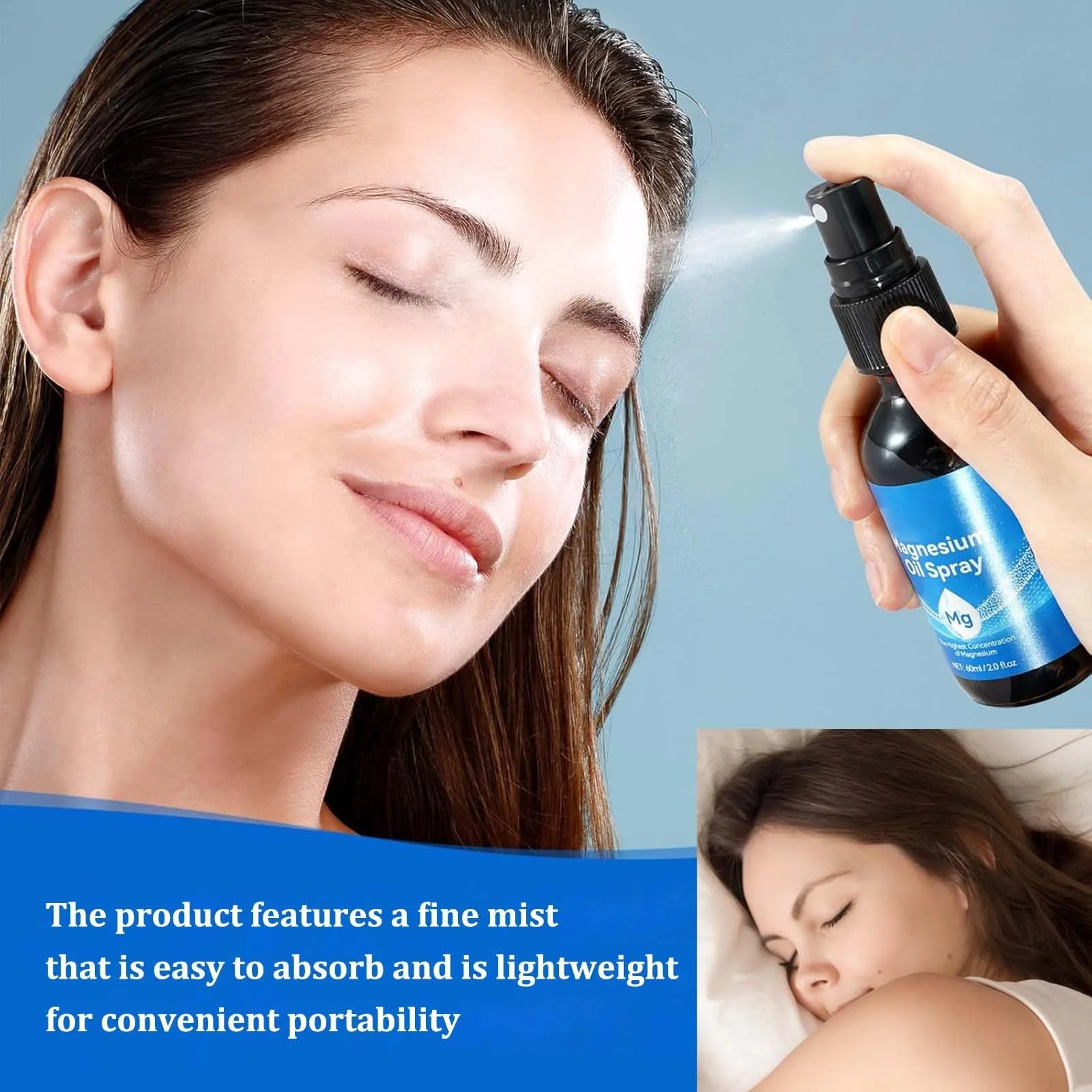 Розчин для ніг Magnesium Oil Sleep Promoting заспокійливий концентрат 60 мл, фото №4