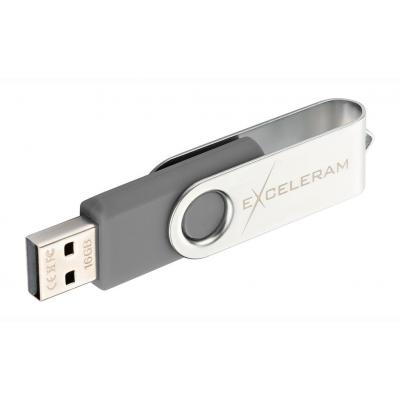 USB флеш-накопитель Exceleram 16gb P1 Series Silver/Gray USB 2.0 EXP1U2SIG16, фото №5
