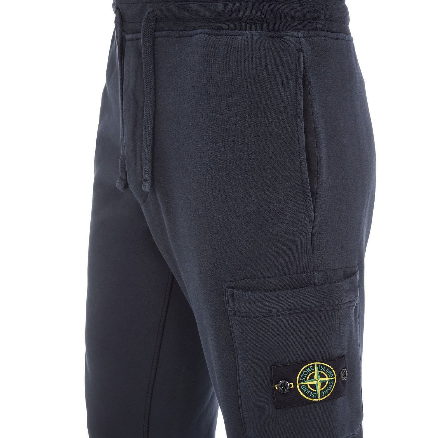 Штаны Stone Island Cotton Fleece Garment Dyed Pocket Jogger - темно-синий XL, фото №2