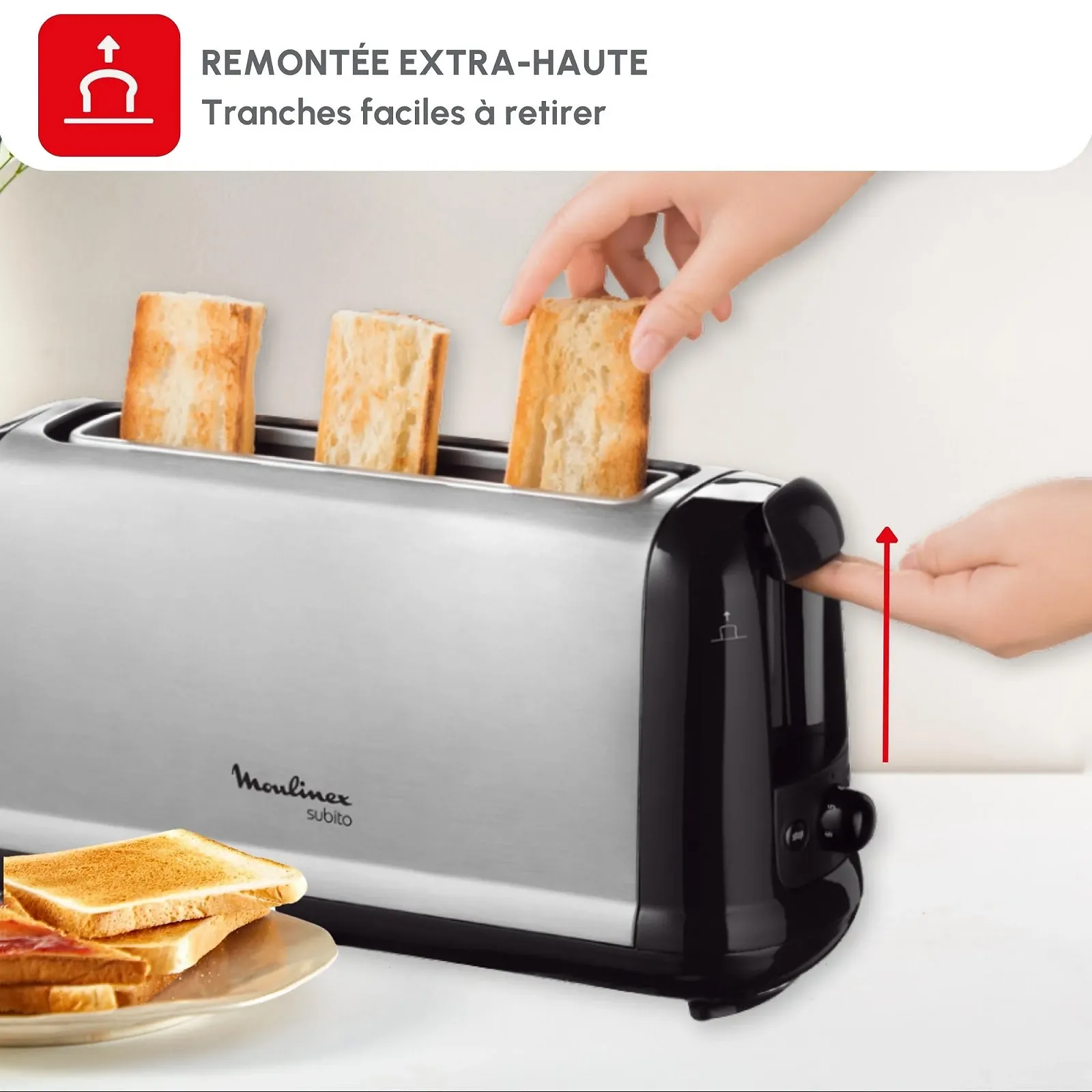 Тостер Moulinex Subito 1000 Вт, фото №5