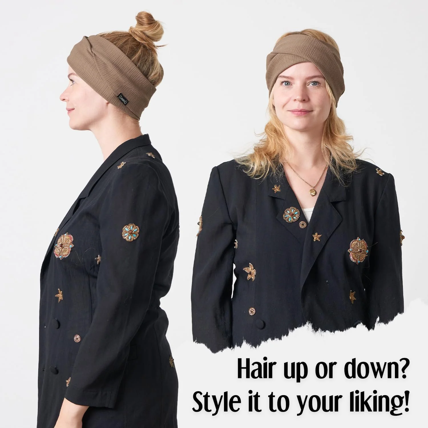 Пов'язка на голову зимова жіноча Осінь Богемний стиль, фото №2