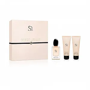 Купить Набор Giorgio Armani Si 50 мл Парфюмерная вода + 75 мл Лосьон для тела + 75 мл Гель для душа - Фото 1 Набор Giorgio Armani Si 50 мл Парфюмерная вода + 75 мл Лосьон для тела + 75 мл Гель для душа - Фото 1
