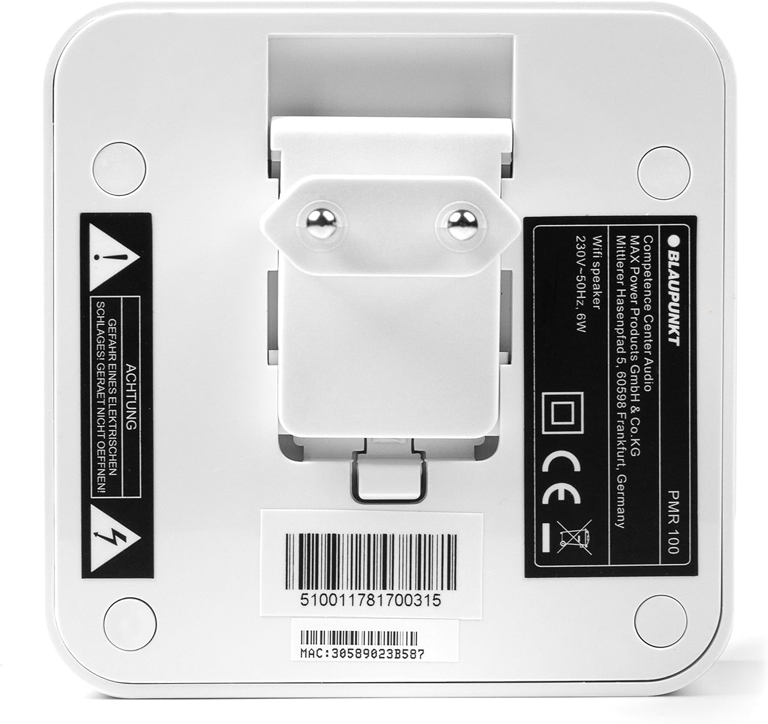 Колонка Blaupunkt PMR 100 Chrome Cast многокомнатная беспроводная функция Aux В классическом дизайне в коробке, фото №7