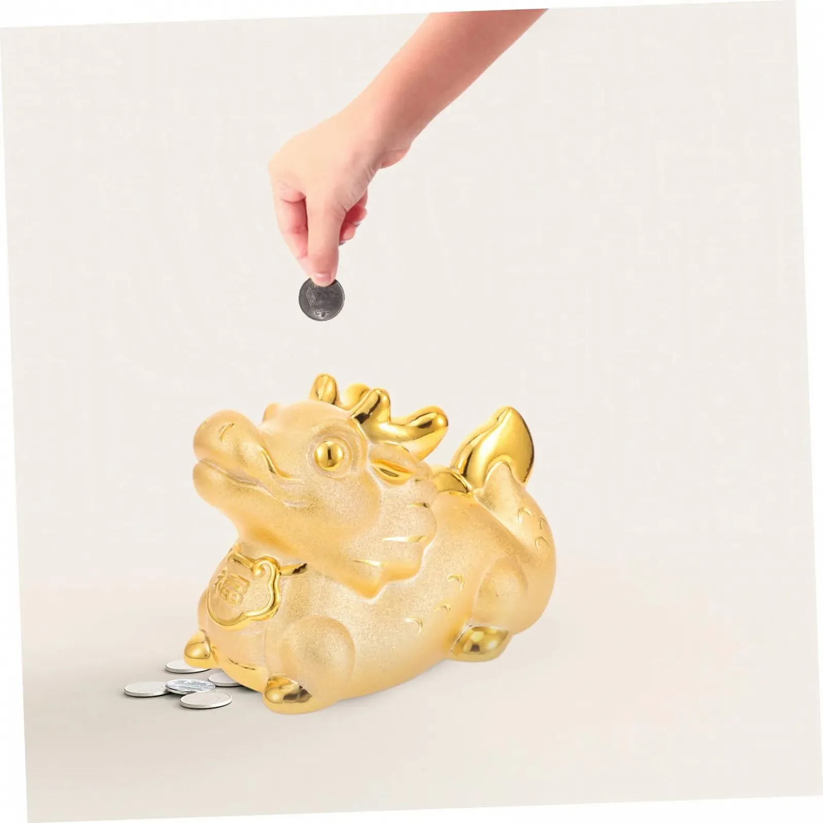 Скарбничка UPKOCH Drachensparschwein керамічна Дракон Зодіак, фото №3