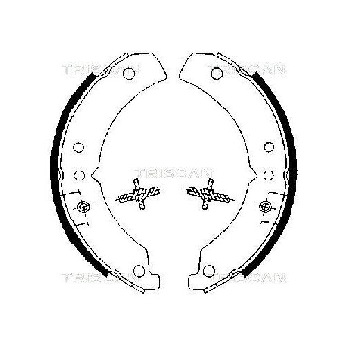 Комплект гальмівних колодок TRISCAN 8100 10020 для HYUNDAI KIA задній міст, фото №2