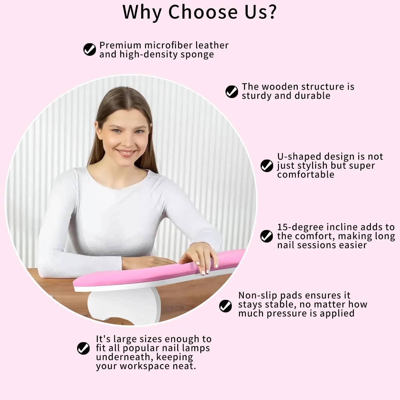 Подставка для рук U-образная Tech Nail Подушка, фото №6