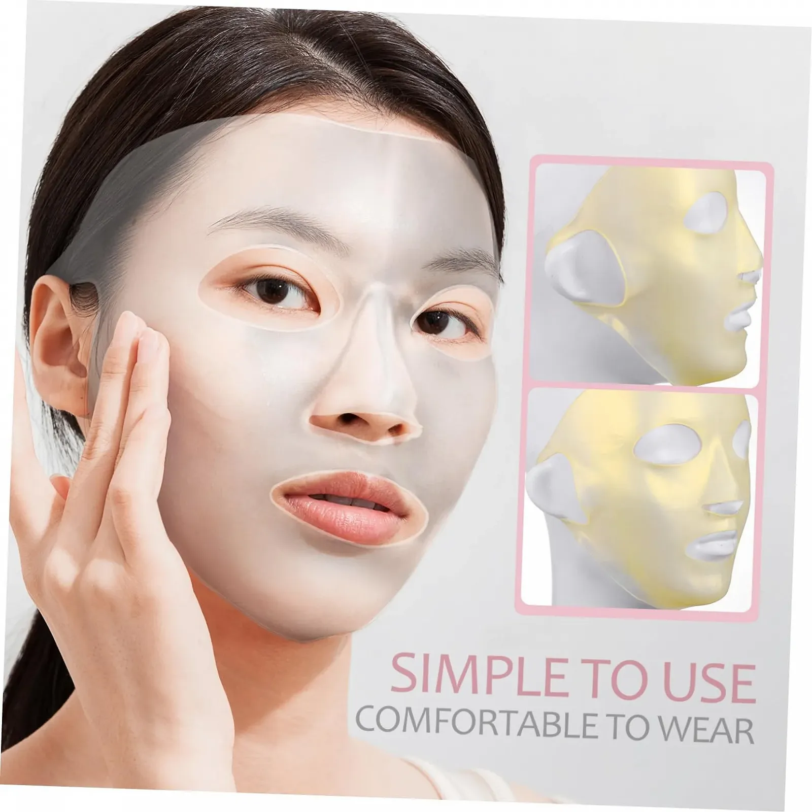 Маска Силіконова Healvian 3 шт. Багаторазова Зволожуюча, фото №3