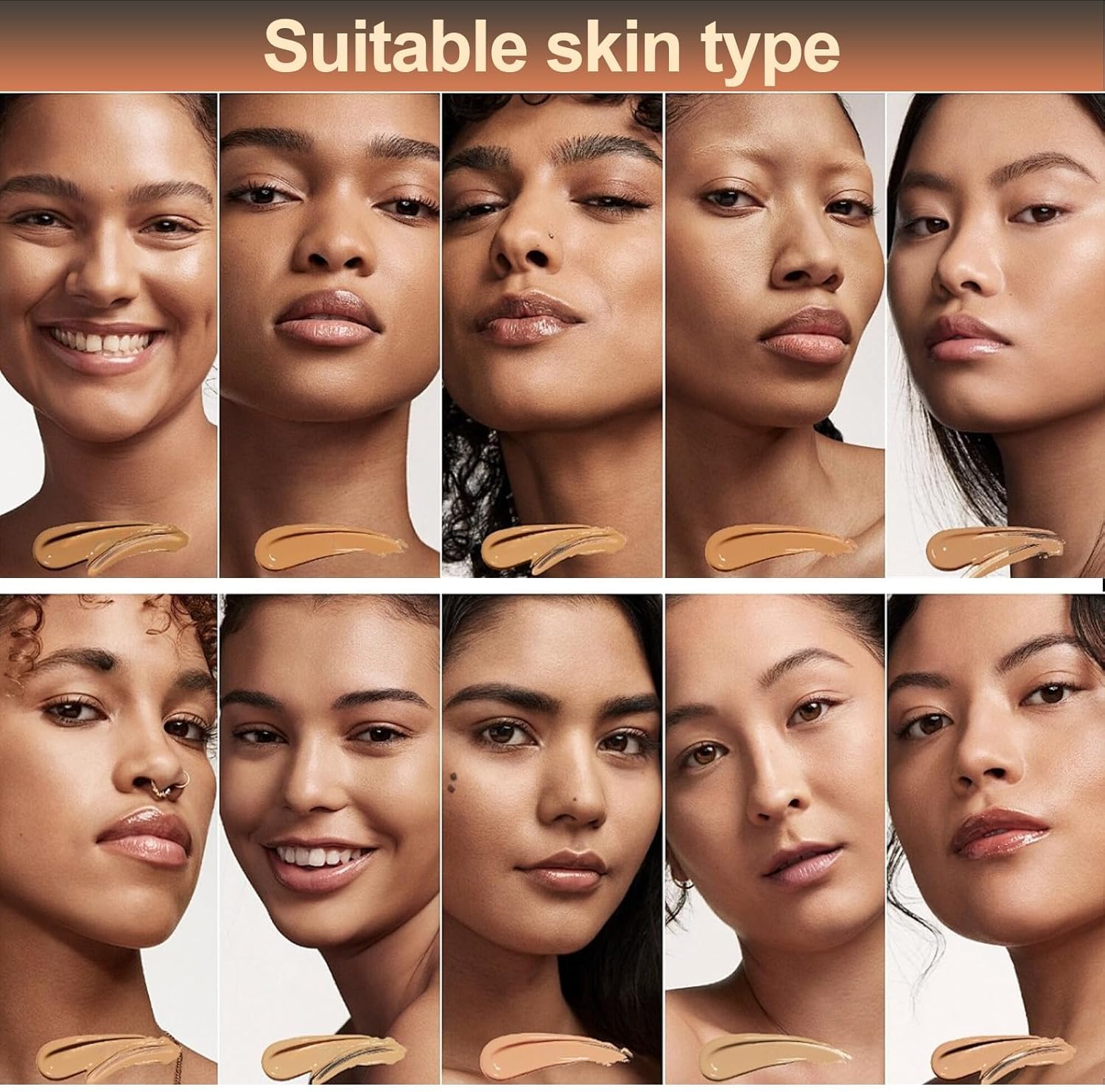 Основы универсальные Foundation 4-в-1 SPF 50+ Увлажняющий, среднее полное покрытие Водостойкий, фото №6 Основы универсальные Foundation 4-в-1 SPF 50+ Увлажняющий, среднее полное покрытие Водостойкий, фото №6