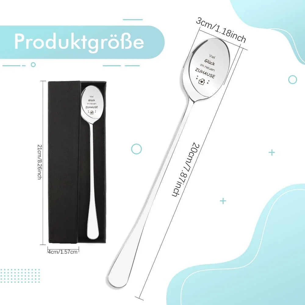 Ложка з гравіюванням Housewarming Побажання в новому домі, фото №2