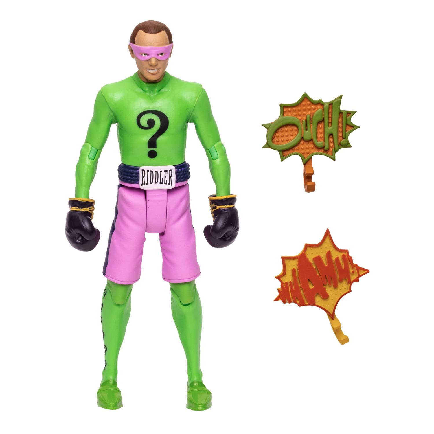 Фигурка Retro Action McFarlane Batman 66 Загадочник в боксерских перчатках 15 см Multi-Coloured, фото №5