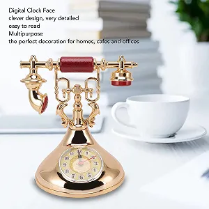Часы настольные Ретро Телефон YF020-2 synthetic.ua - Фото 1