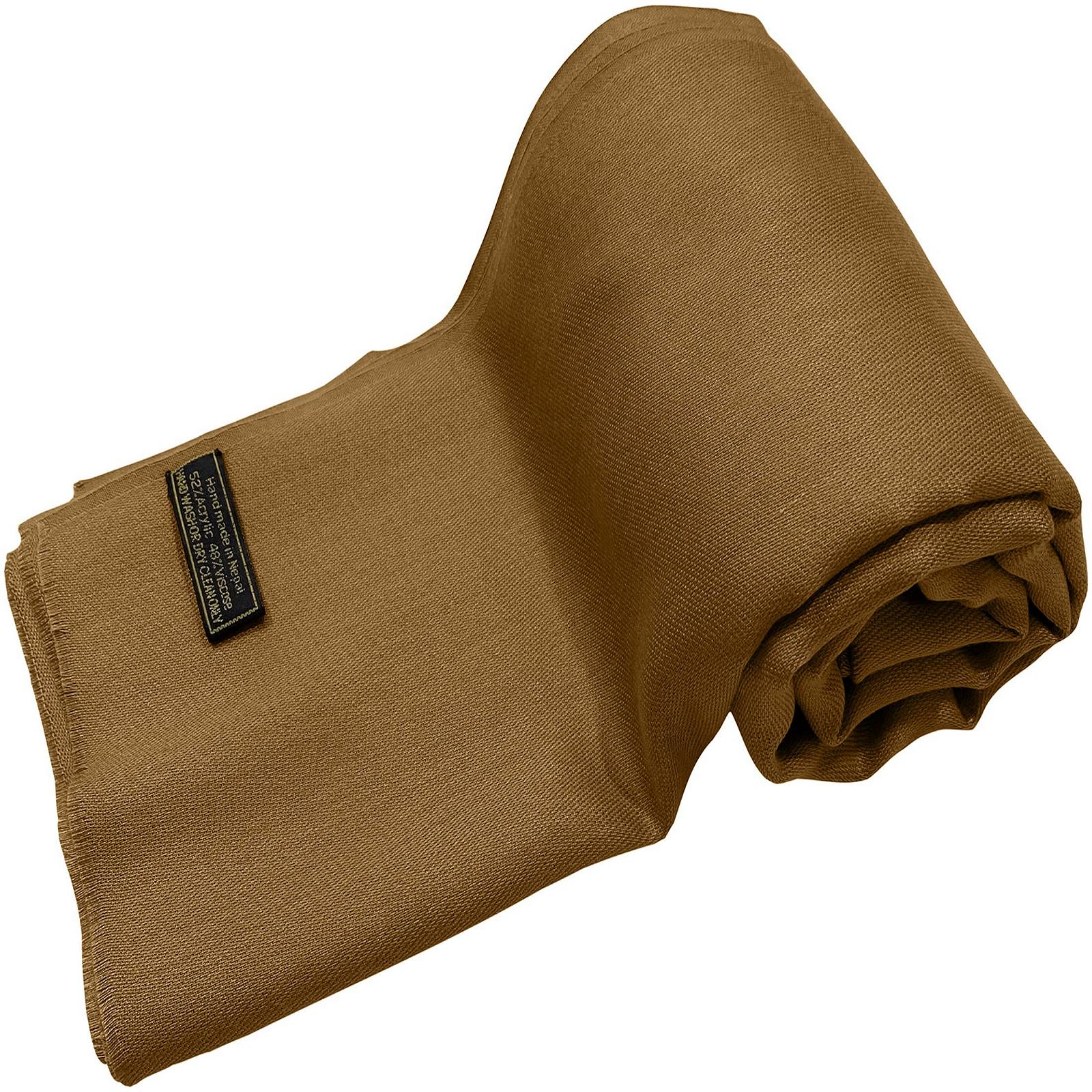 Пашмина CJ Apparel Однотонный Женский Непальский Шарф, фото №8