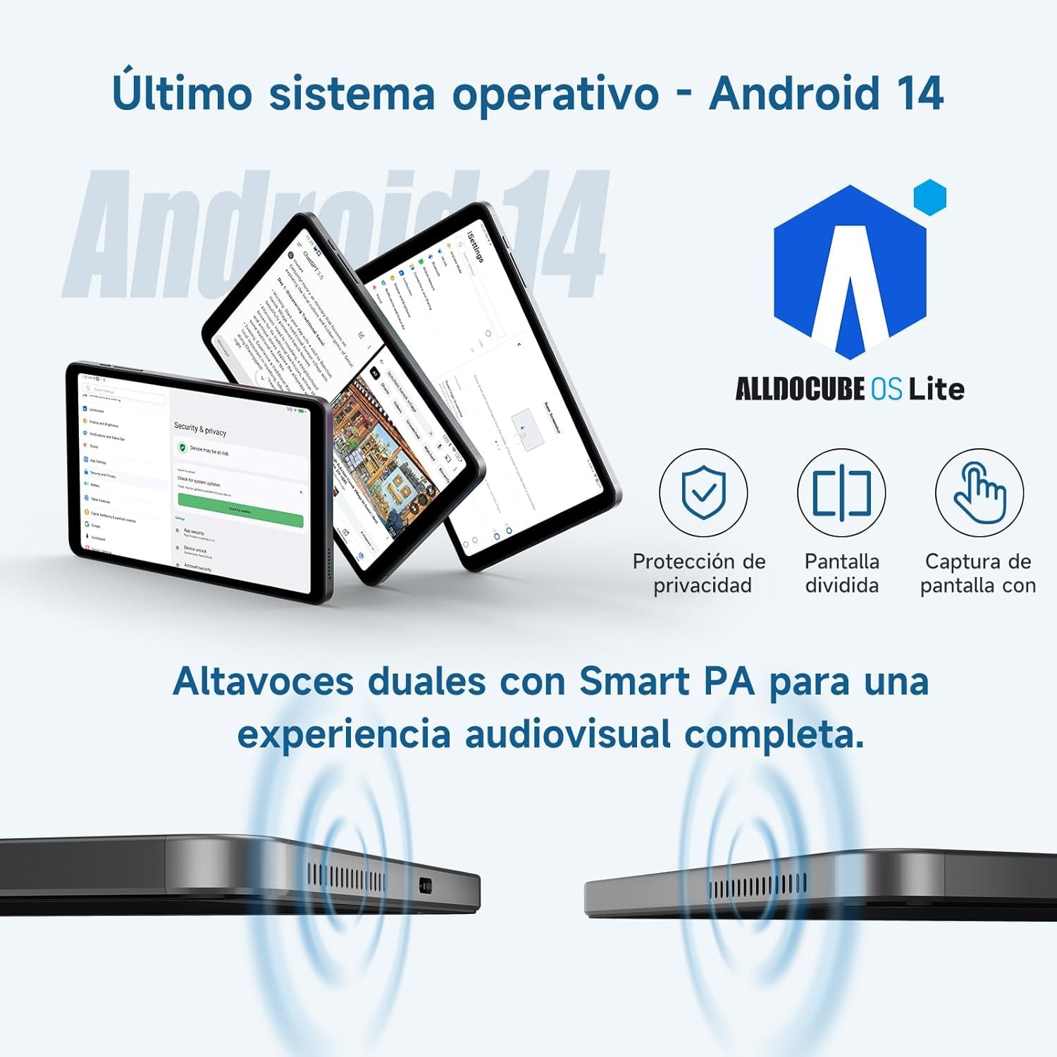 Планшет 8.4" Full HD ALLDOCUBE iPlay60 Mini Turbo 8/128 ГБ 4G 2-SIM 6 ядер Android 14 5500 mAh Серый, фото №4 Планшет 8.4" Full HD ALLDOCUBE iPlay60 Mini Turbo 8/128 ГБ 4G 2-SIM 6 ядер Android 14 5500 mAh Серый, фото №4