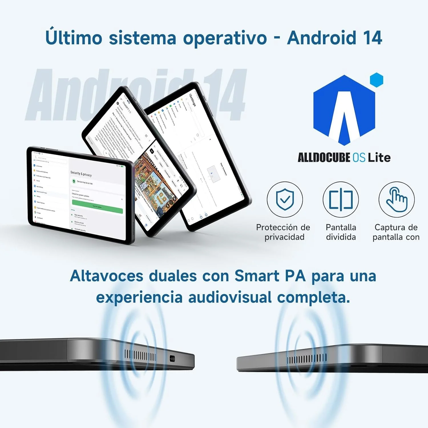 Планшет 8.4" Full HD ALLDOCUBE iPlay60 Mini Turbo 8/128 ГБ 4G 2-SIM 6 ядер Android 14 5500 mAh Серый, фото №4