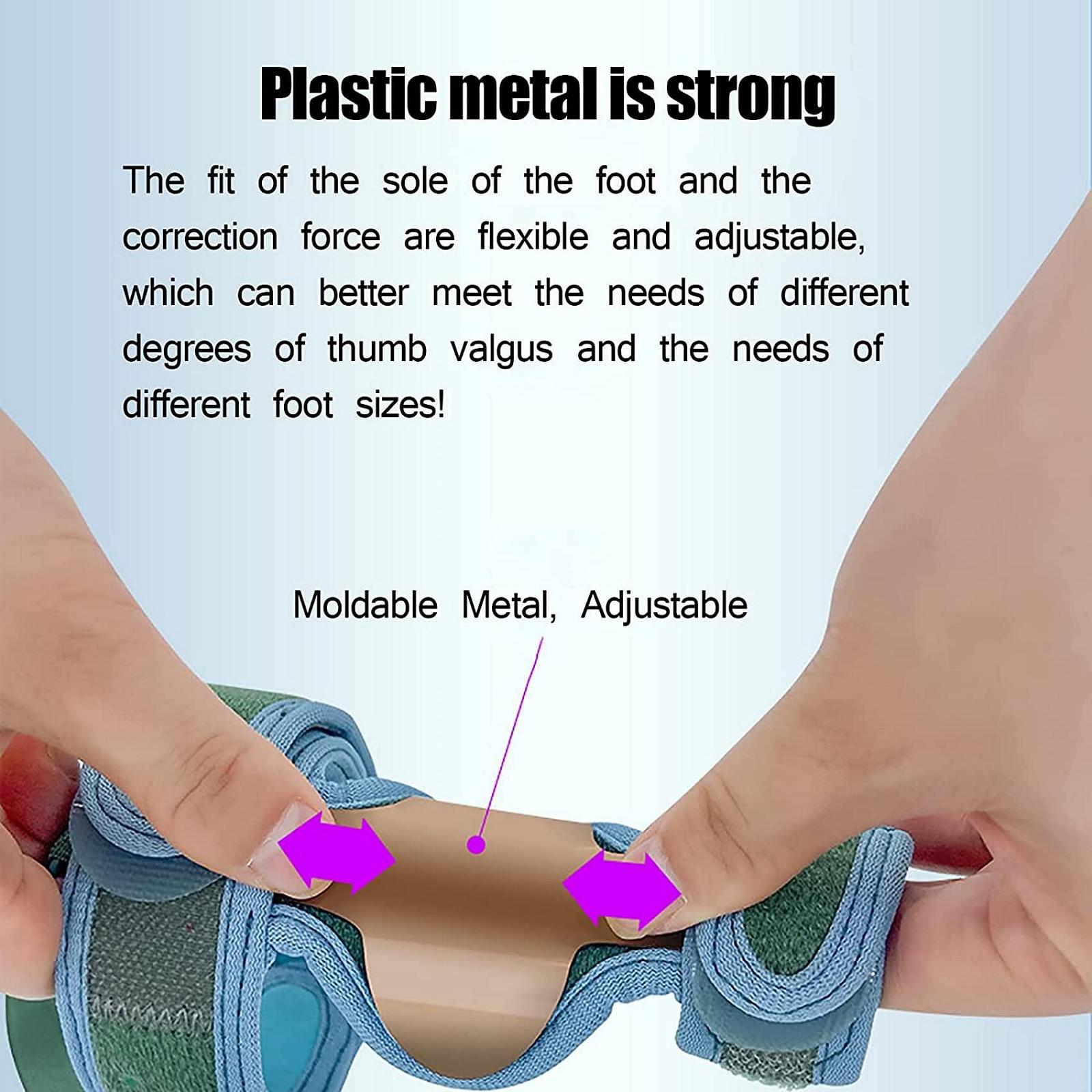 Ортопедичний коректор вальгусної деформації NLAVW, згинається для регулювання сили, міцний метал, що не легко деформується, фото №3