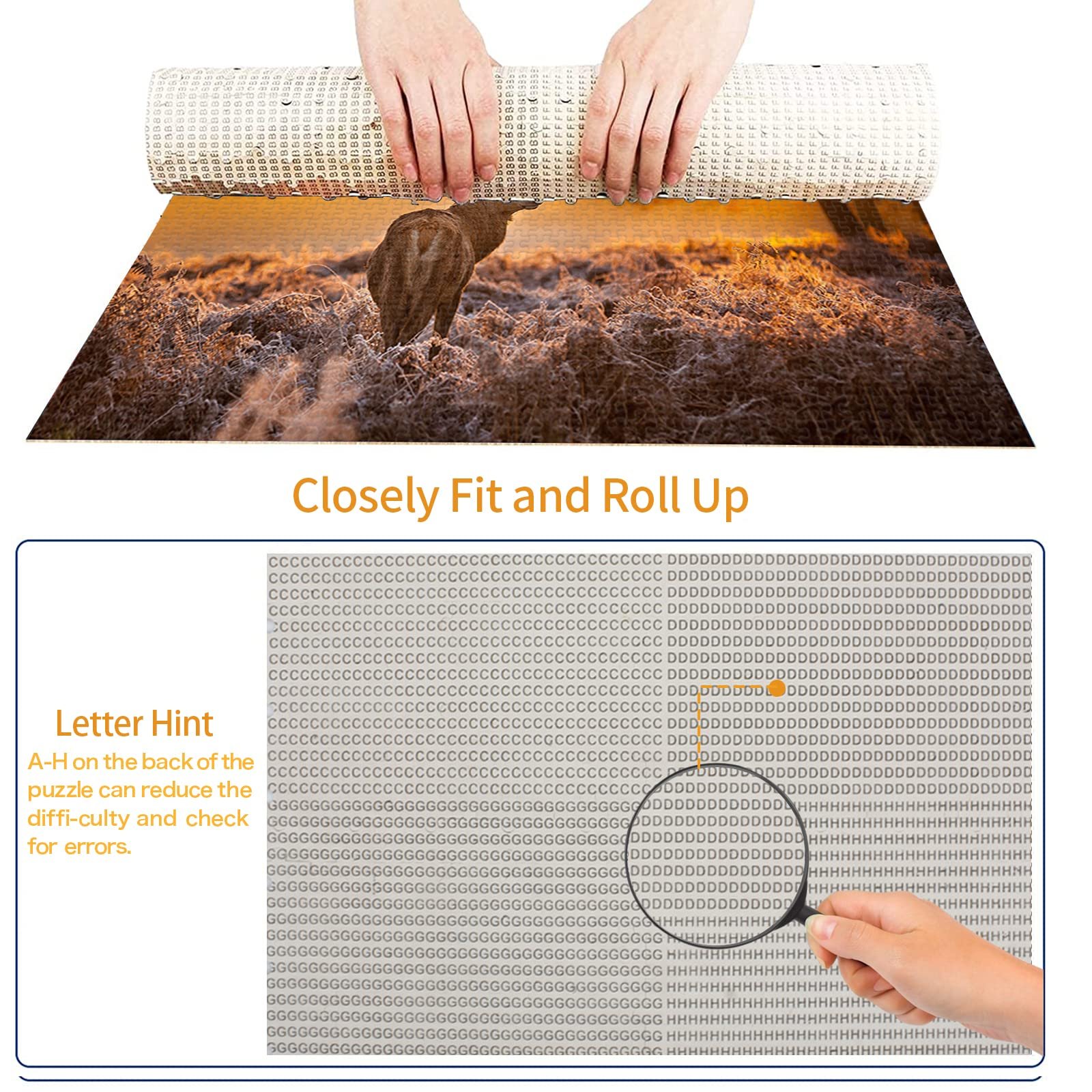 Пазл 1000 деталей Forest Animal Deer Sunrise Elk HD, фото №4